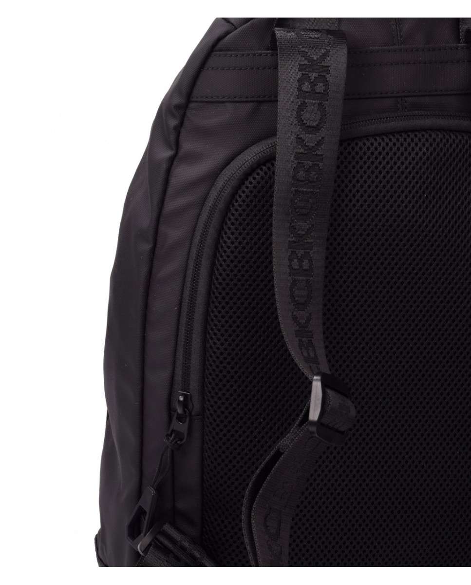 Mochila pequeña de hombre color con cremallera - Kcb - Negro Negro-4
