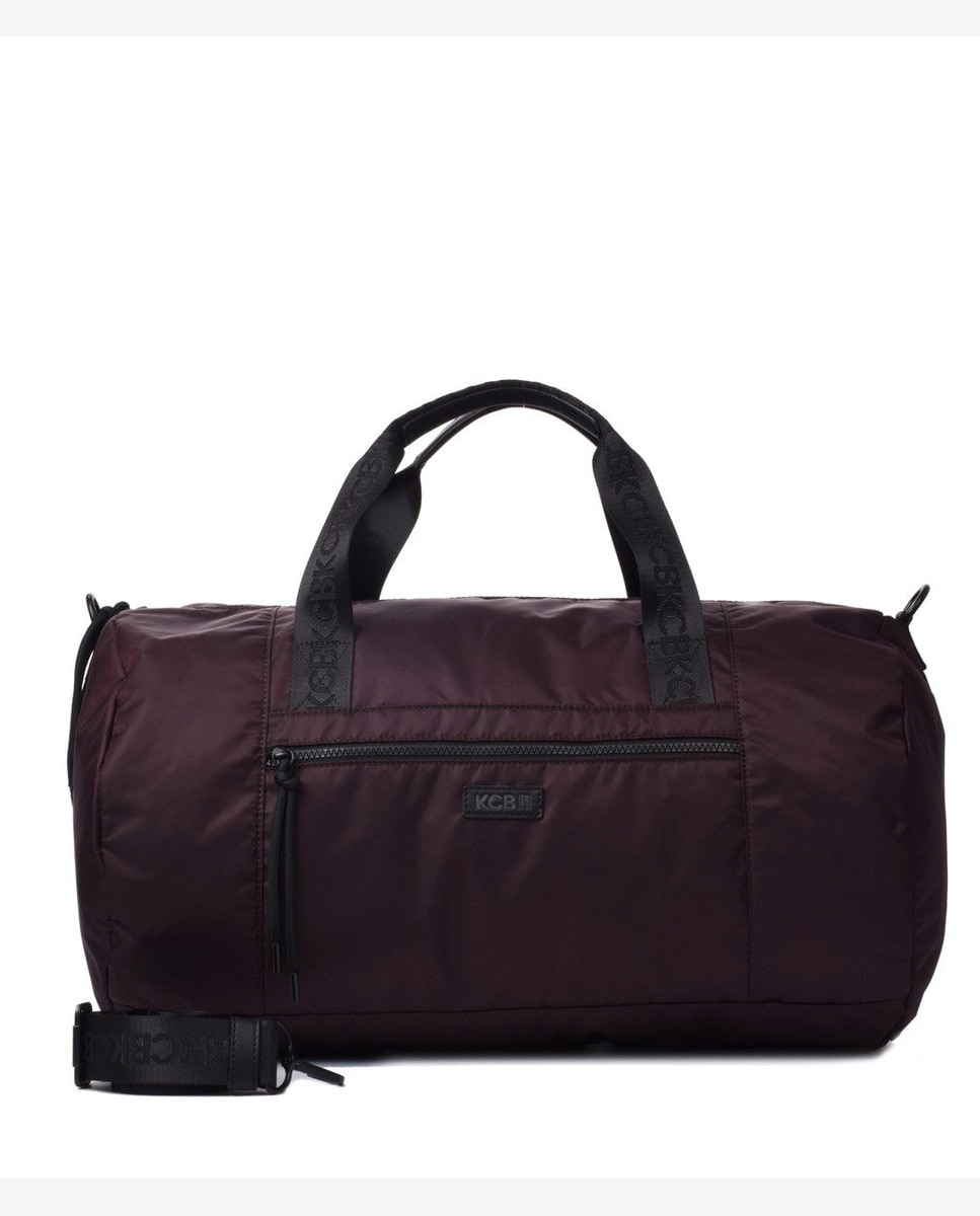 Bolsa de gimnasio puffy grande color vino - Kcb - Morado Morado-1