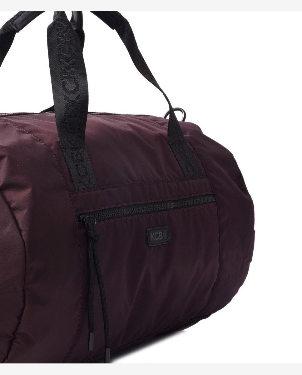 Bolsa de gimnasio puffy grande color vino - Kcb - Morado Morado-9