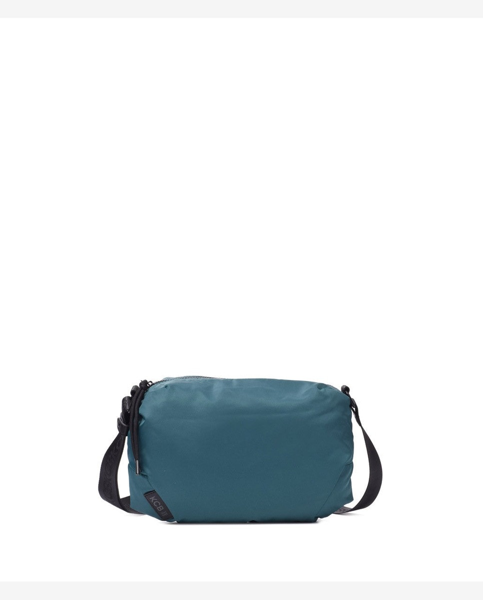 Bandolera de mujer puffy pequeña color petróleo - Kcb - Azul Azul-1