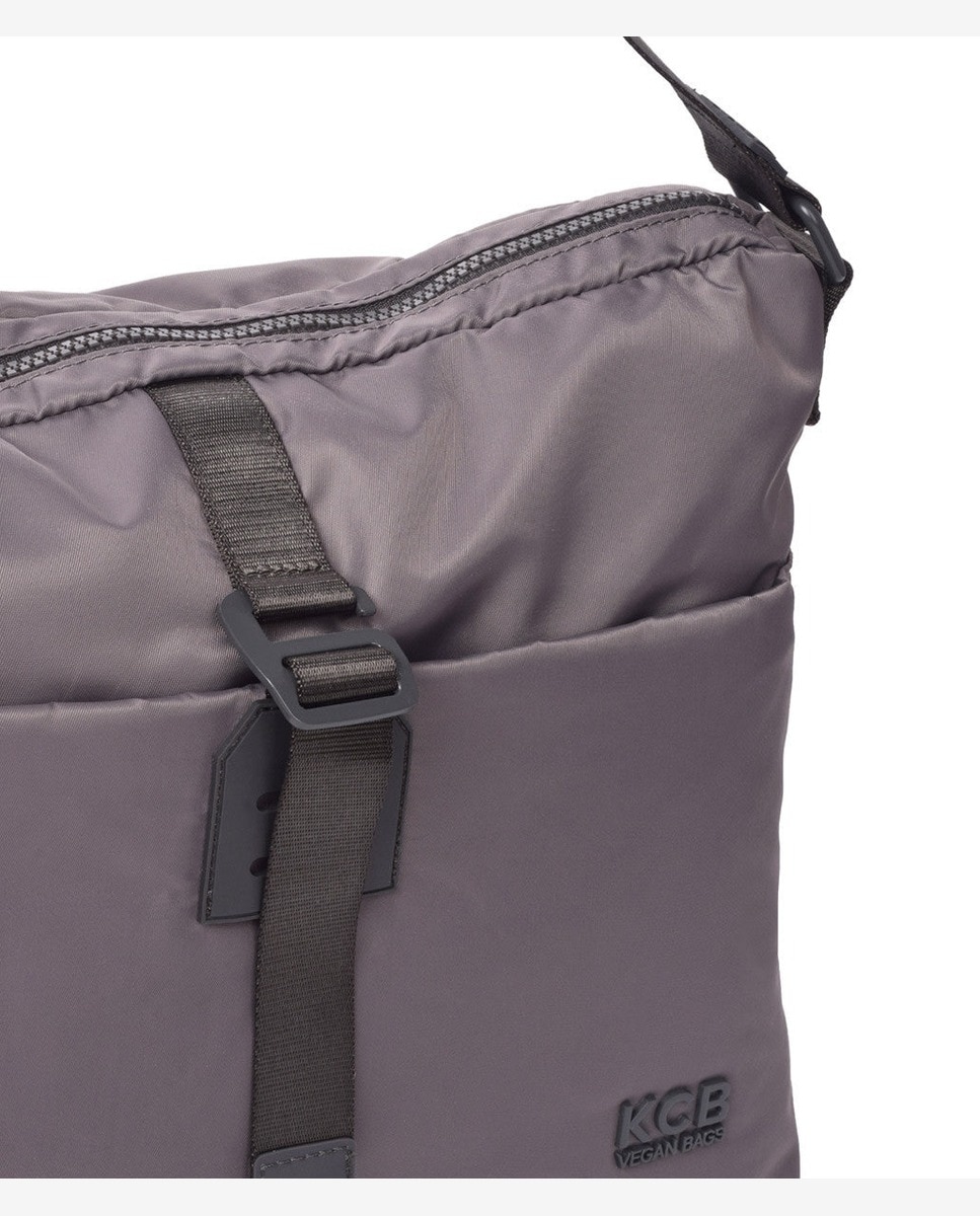 Bolso de hombro hook hobo color - Kcb - Gris Gris-3