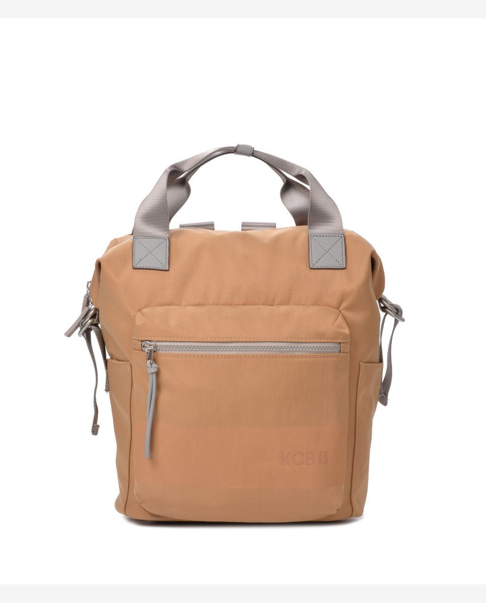Mochila pequeña de mujer con bolsillo frontal - Kcb - Camel Camel-1
