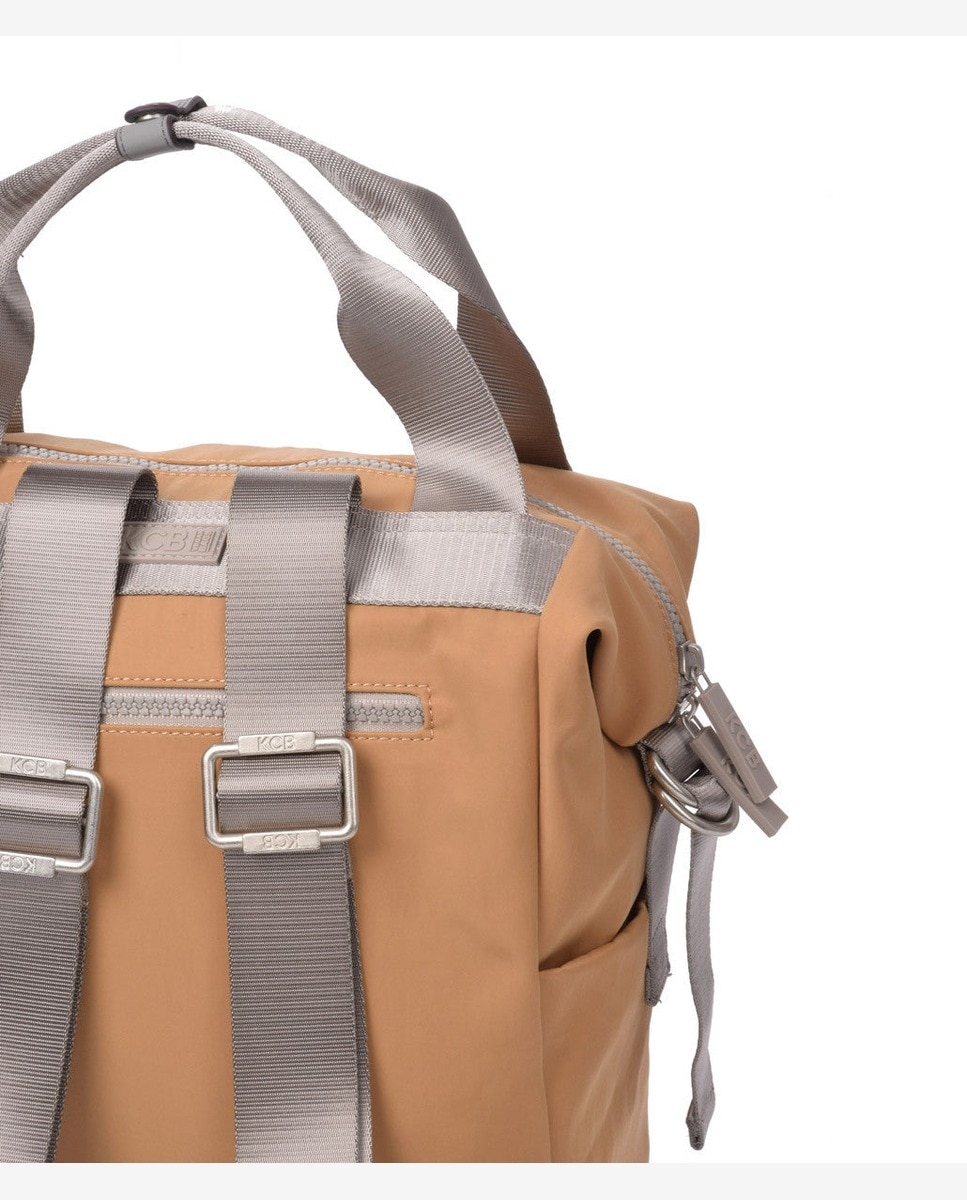 Mochila pequeña de mujer con bolsillo frontal - Kcb - Camel Camel-3