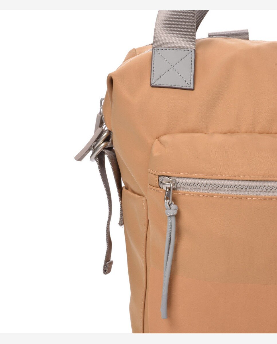 Mochila pequeña de mujer con bolsillo frontal - Kcb - Camel Camel-4