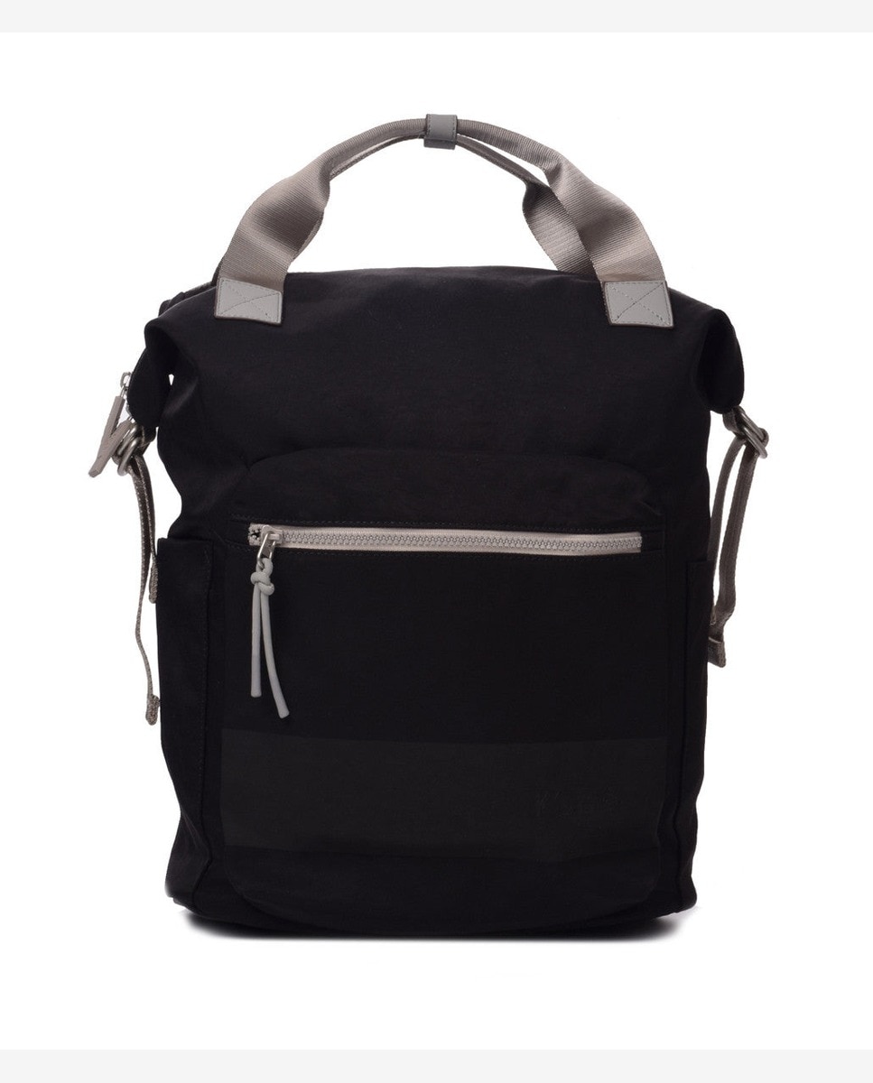 Mochila grande de mujer con bolsillo frontal - Kcb - Negro Negro-1