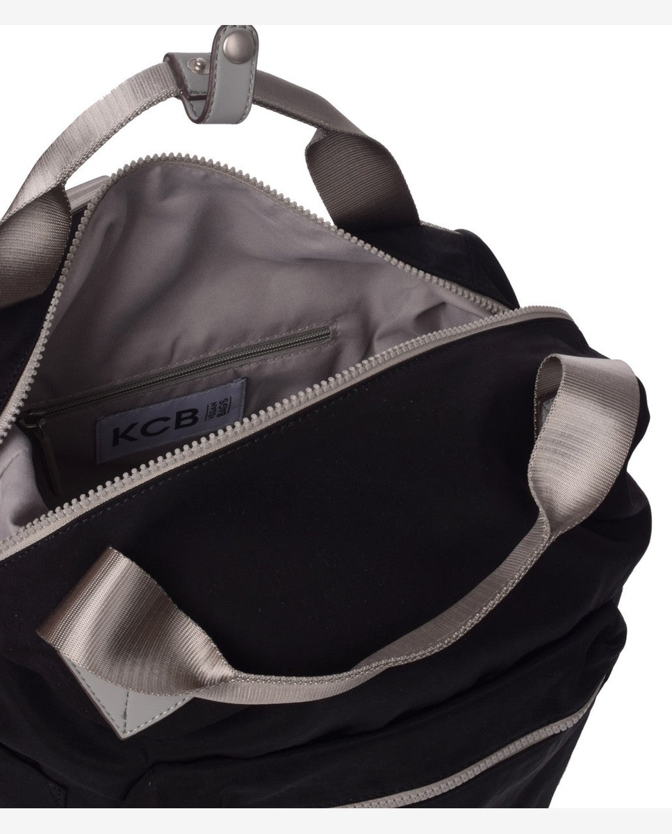 Mochila grande de mujer con bolsillo frontal - Kcb - Negro Negro-3