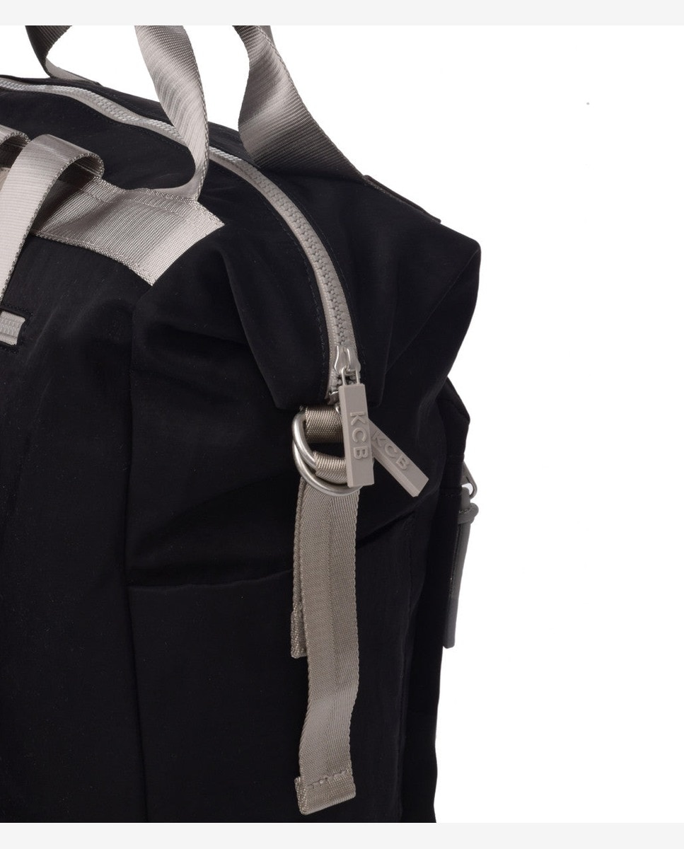 Mochila grande de mujer con bolsillo frontal - Kcb - Negro Negro-4