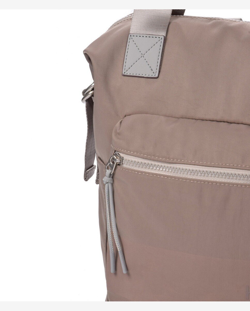 Mochila grande de mujer con bolsillo frontal - Kcb - Topo Topo-2