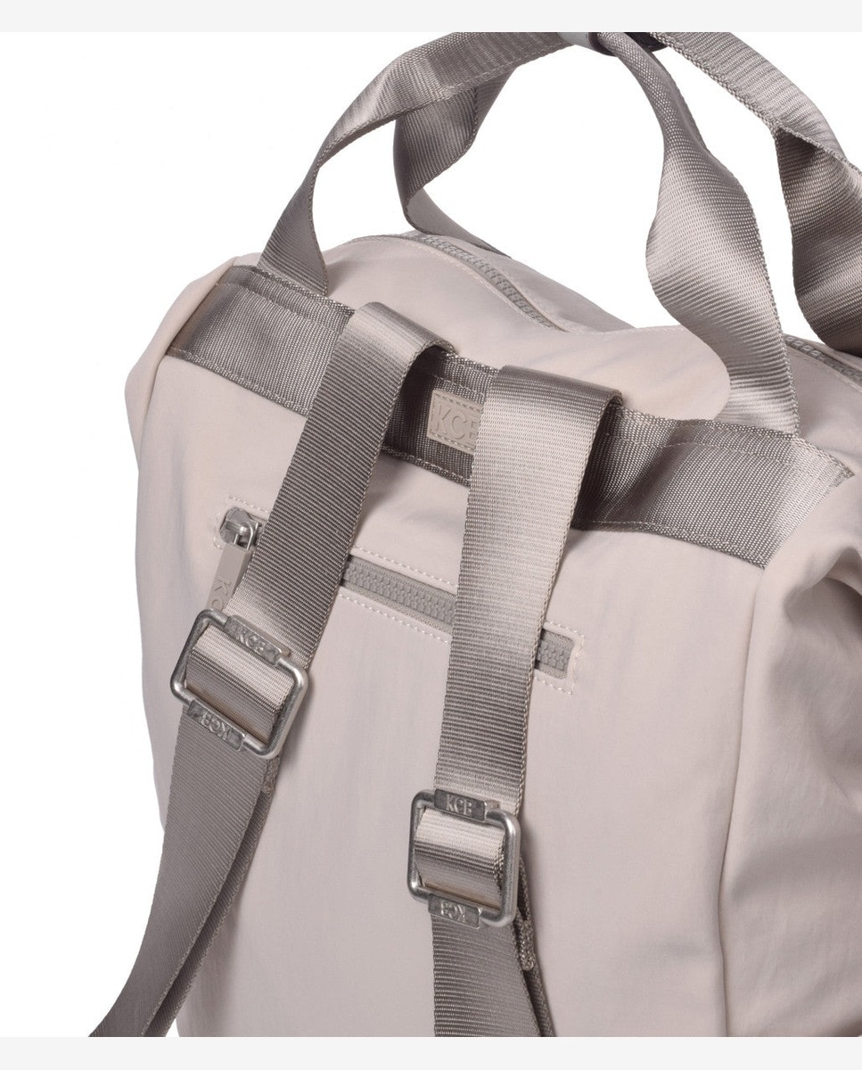 Mochila grande de mujer con bolsillo frontal - Kcb - Beige Beige-2