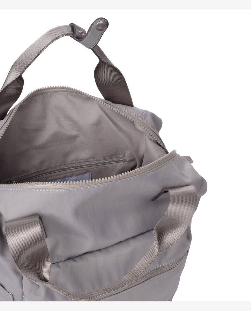 Mochila grande de mujer con bolsillo frontal - Kcb - Gris claro Gris claro-2