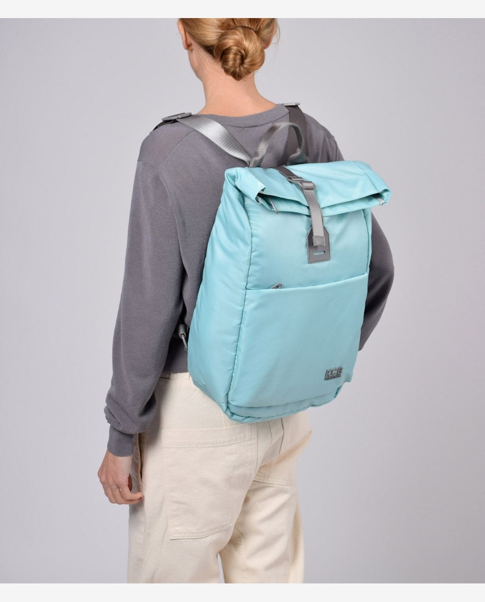 Mochila de mujer hook grande color cielo - Kcb - Azul claro Azul claro-5