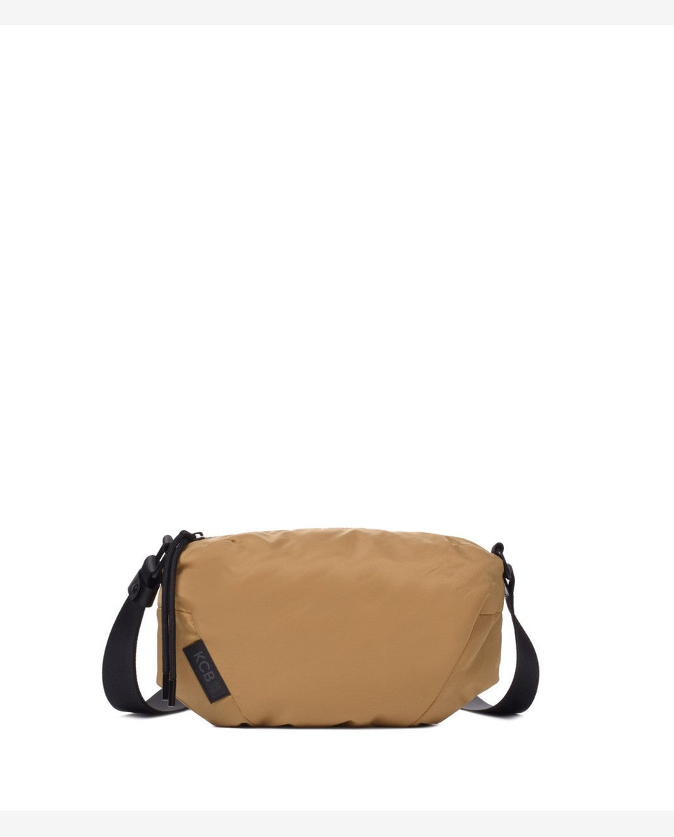 Bandolera de mujer puffy pequeña color ocre - Kcb - Camel Camel-1
