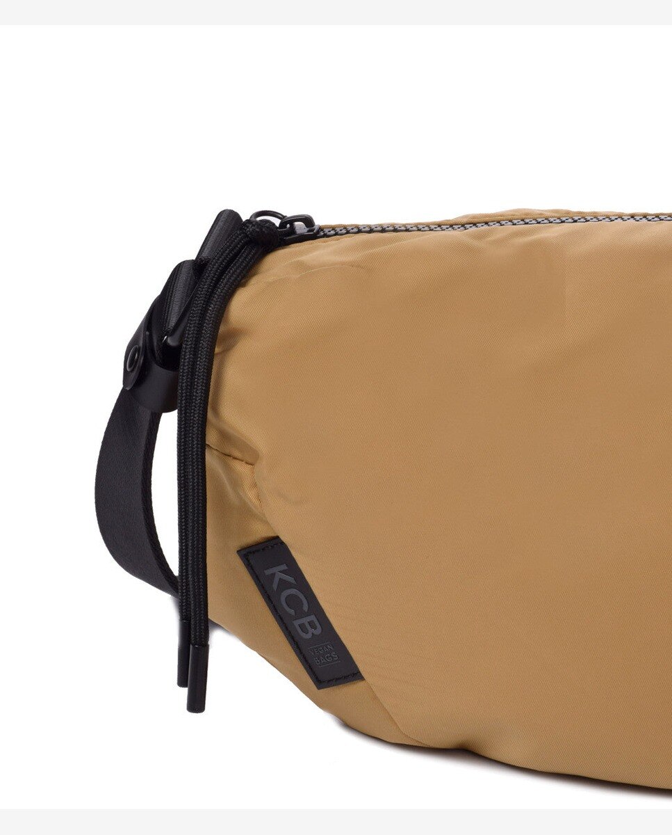 Bandolera de mujer puffy pequeña color ocre - Kcb - Camel Camel-3
