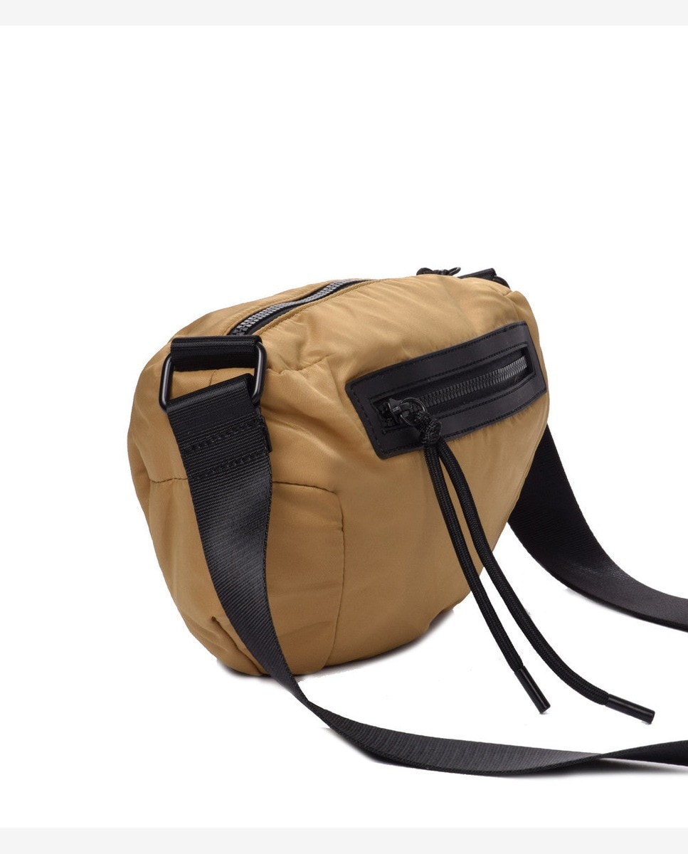 Bandolera de mujer puffy pequeña color ocre - Kcb - Camel Camel-2