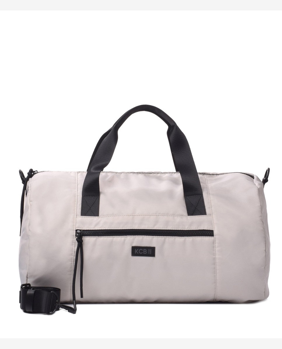 Bolsa de gimnasio puffy grande color hielo - Kcb - Blanco Blanco-1