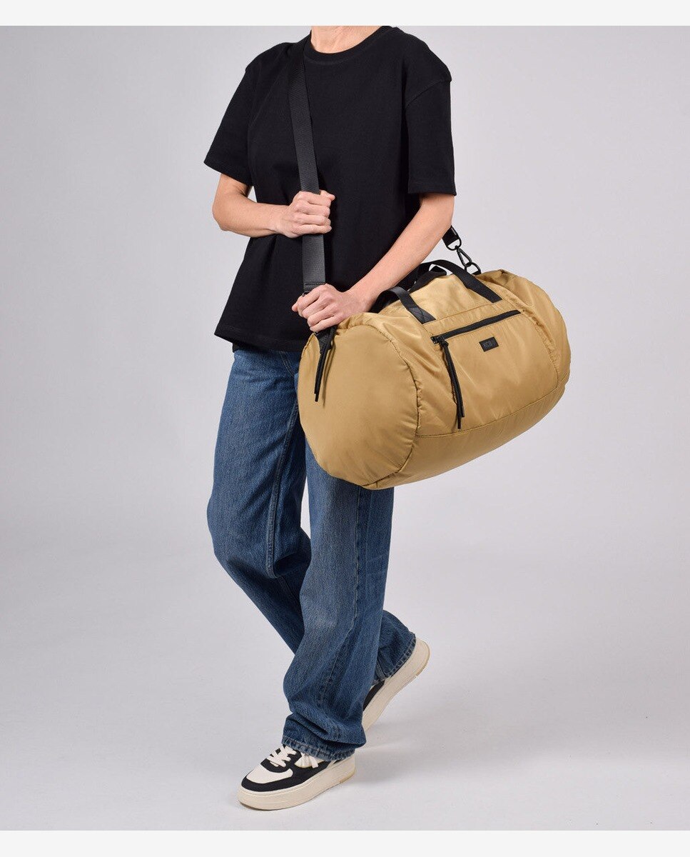 Bolsa de gimnasio puffy grande color ocre - Kcb - Camel Camel-2