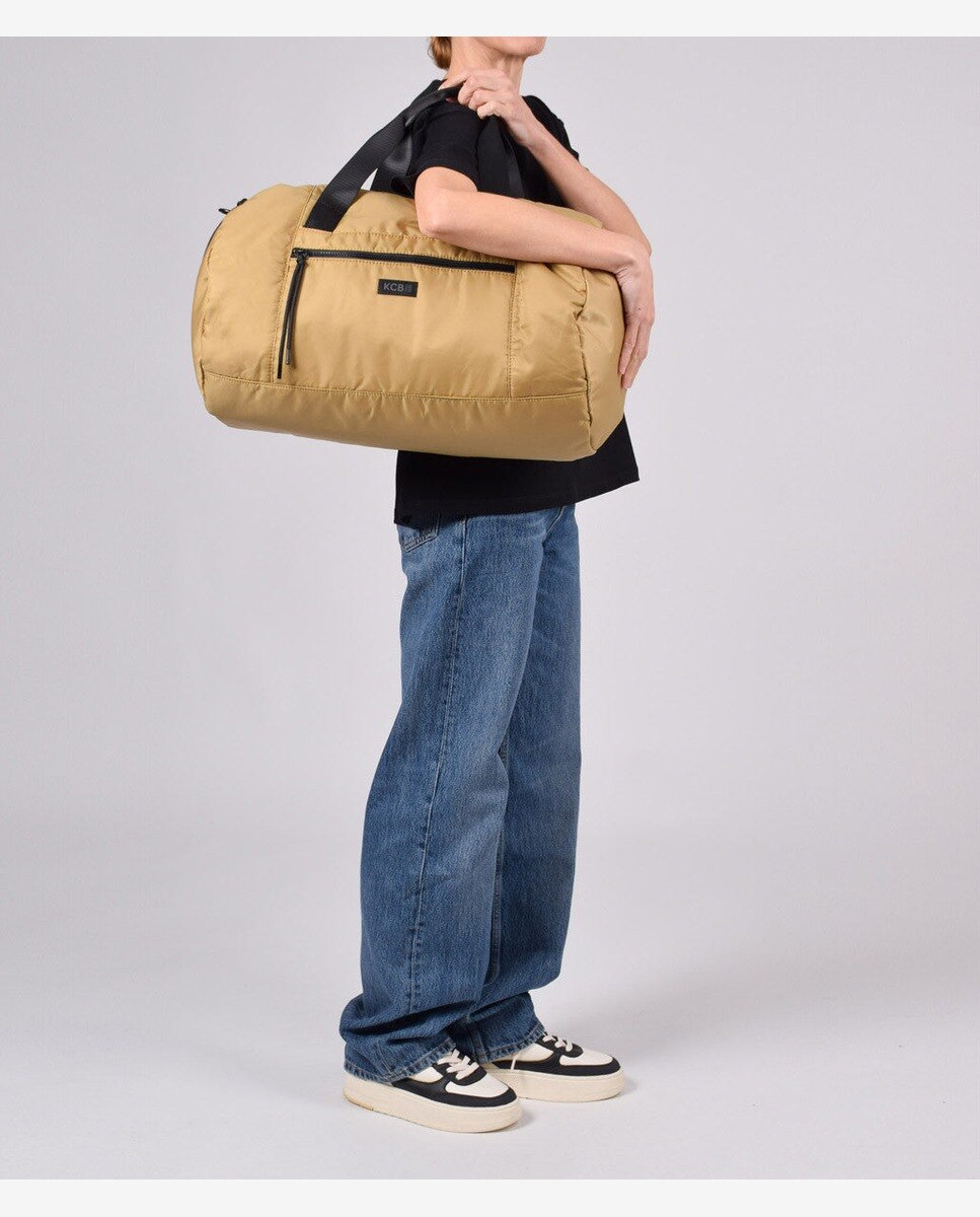 Bolsa de gimnasio puffy grande color ocre - Kcb - Camel Camel-3
