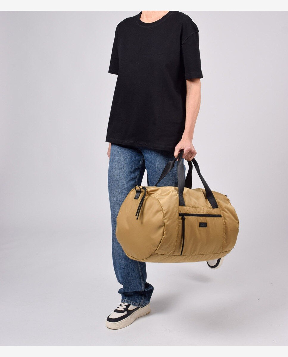 Bolsa de gimnasio puffy grande color ocre - Kcb - Camel Camel-4