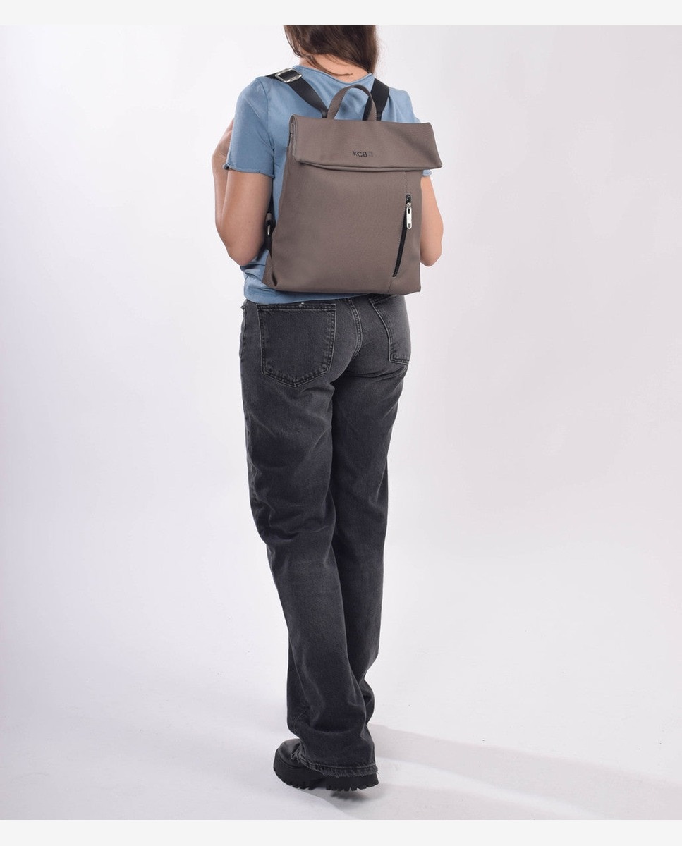 Mochila antirrobo mediana de mujer con solapa - Kcb - Topo Topo-3