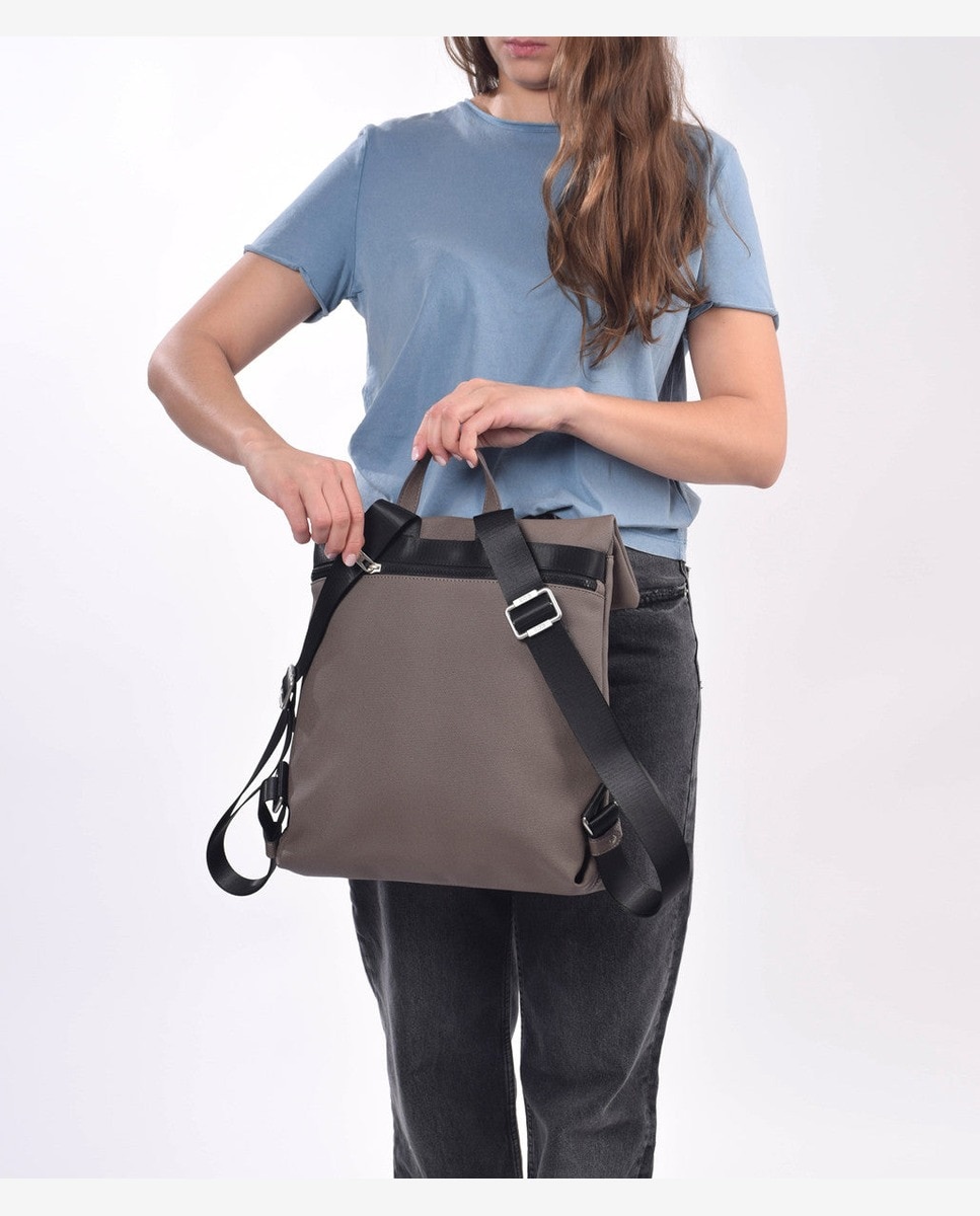 Mochila antirrobo mediana de mujer con solapa - Kcb - Topo Topo-4