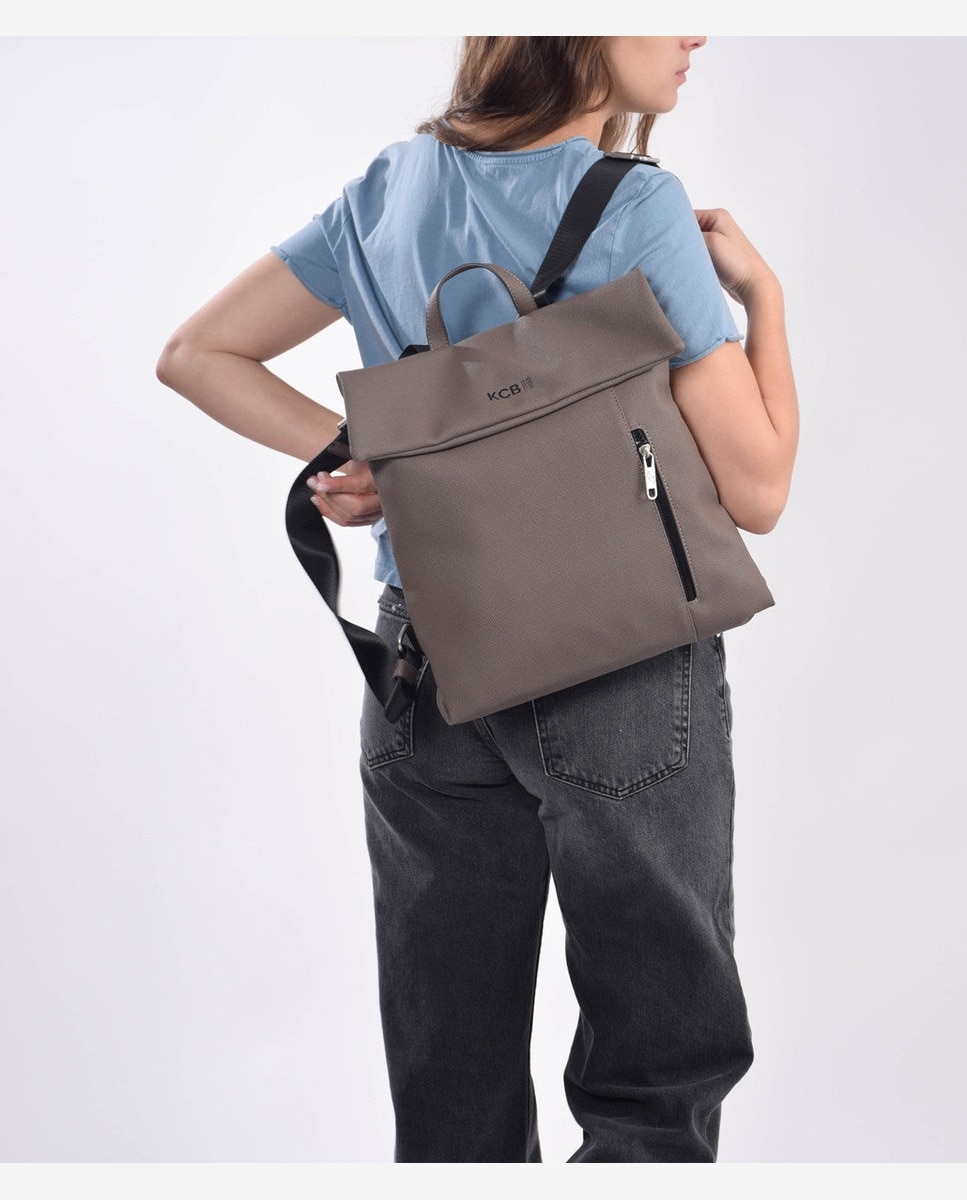 Mochila antirrobo mediana de mujer con solapa - Kcb - Topo Topo-5