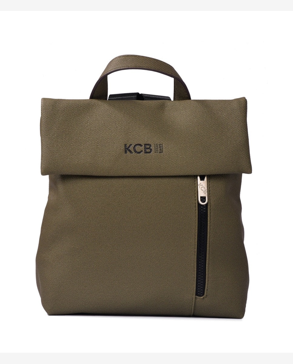 Mochila antirrobo mediana de mujer con solapa - Kcb - Verde oscuro Verde oscuro-1
