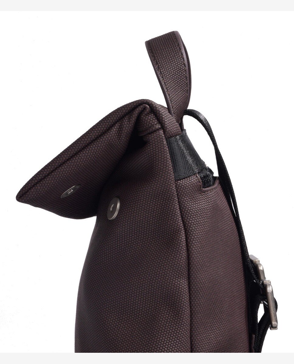 Mochila antirrobo pequeña con solapa kcb strong - Marrón oscuro Marrón oscuro-7
