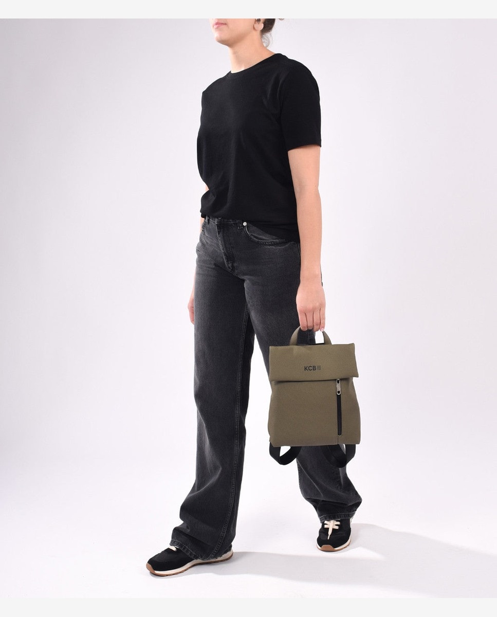 Mochila antirrobo pequeña con solapa kcb strong - Kaki Kaki-2