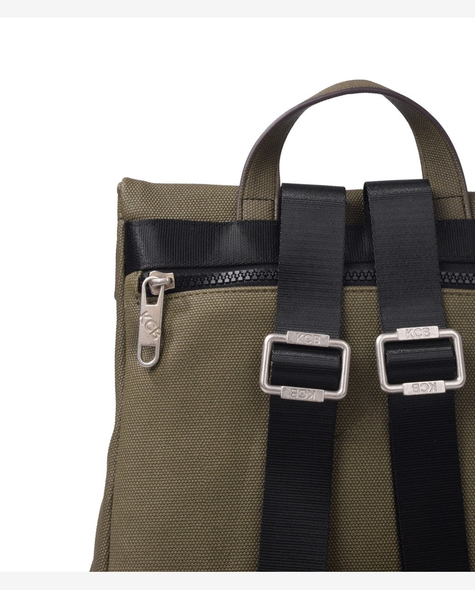Mochila antirrobo pequeña con solapa kcb strong - Kaki Kaki-6
