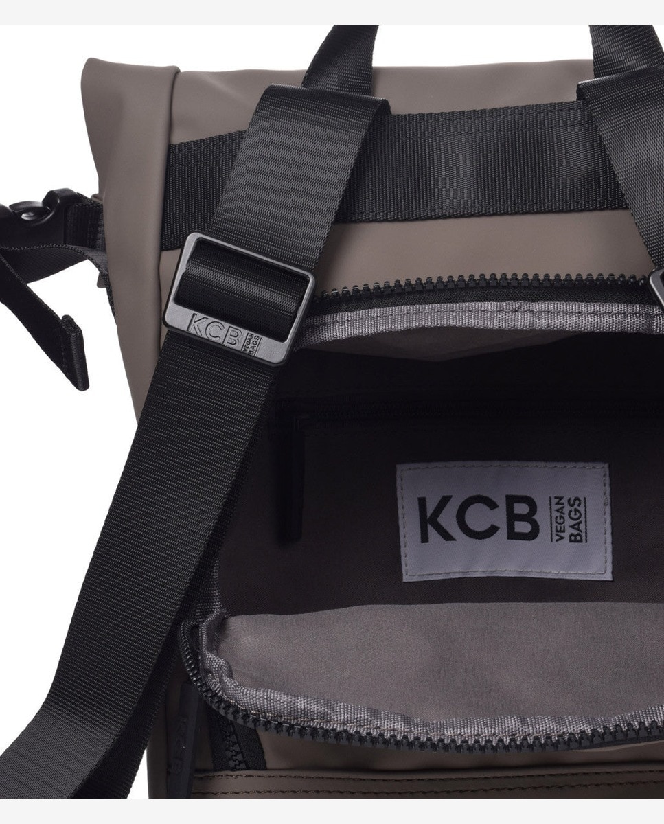 Mochila antirrobo base mediana color - Kcb - Gris Gris-4