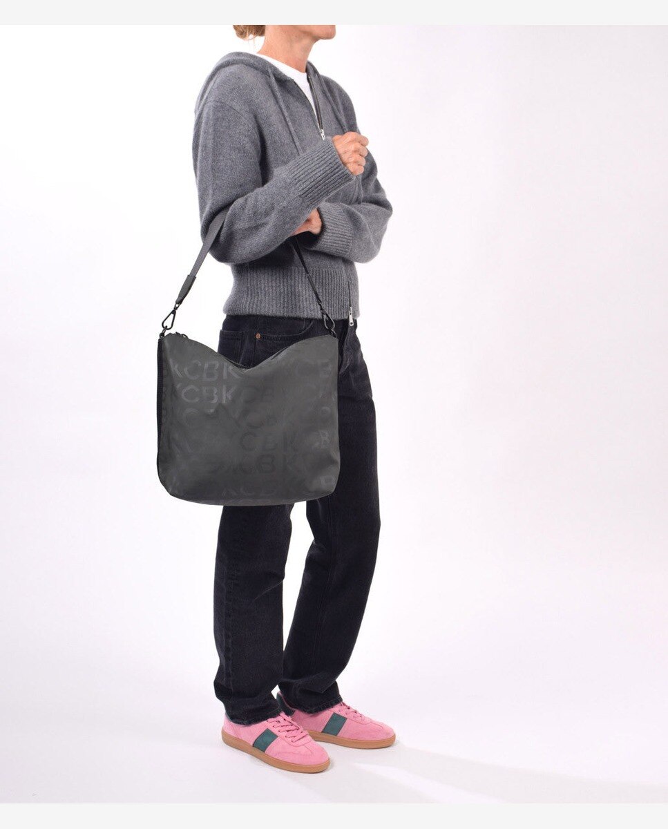 Bolso de hombro stamp color khaki - Kcb - Kaki Kaki-4