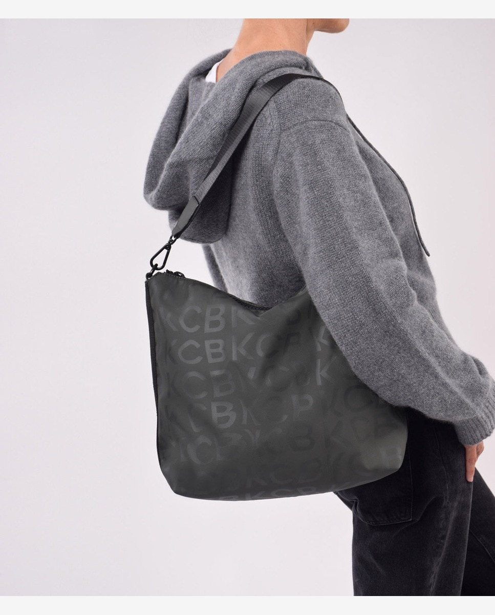 Bolso de hombro stamp color khaki - Kcb - Kaki Kaki-5