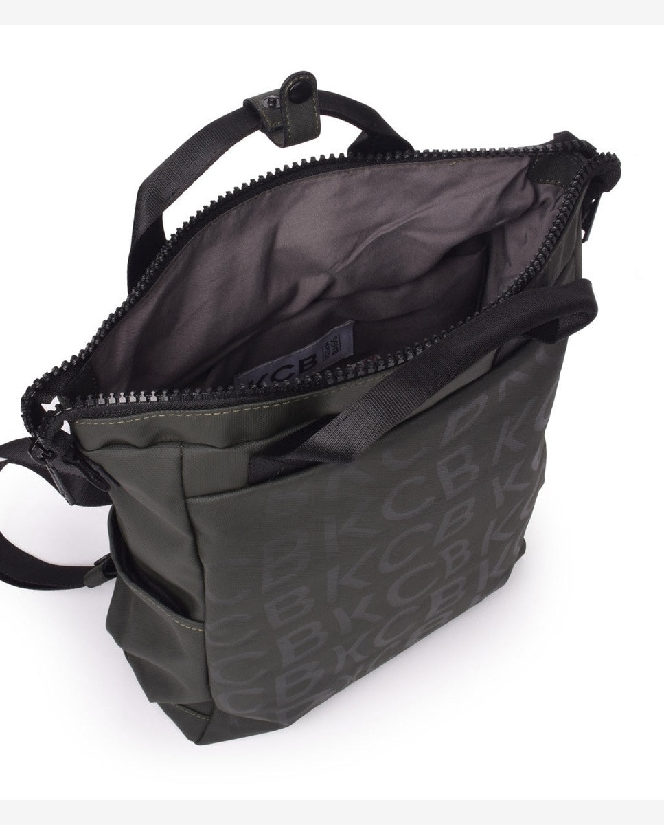 Mochila stamp pequeña color khaki - Kcb - Kaki Kaki-2