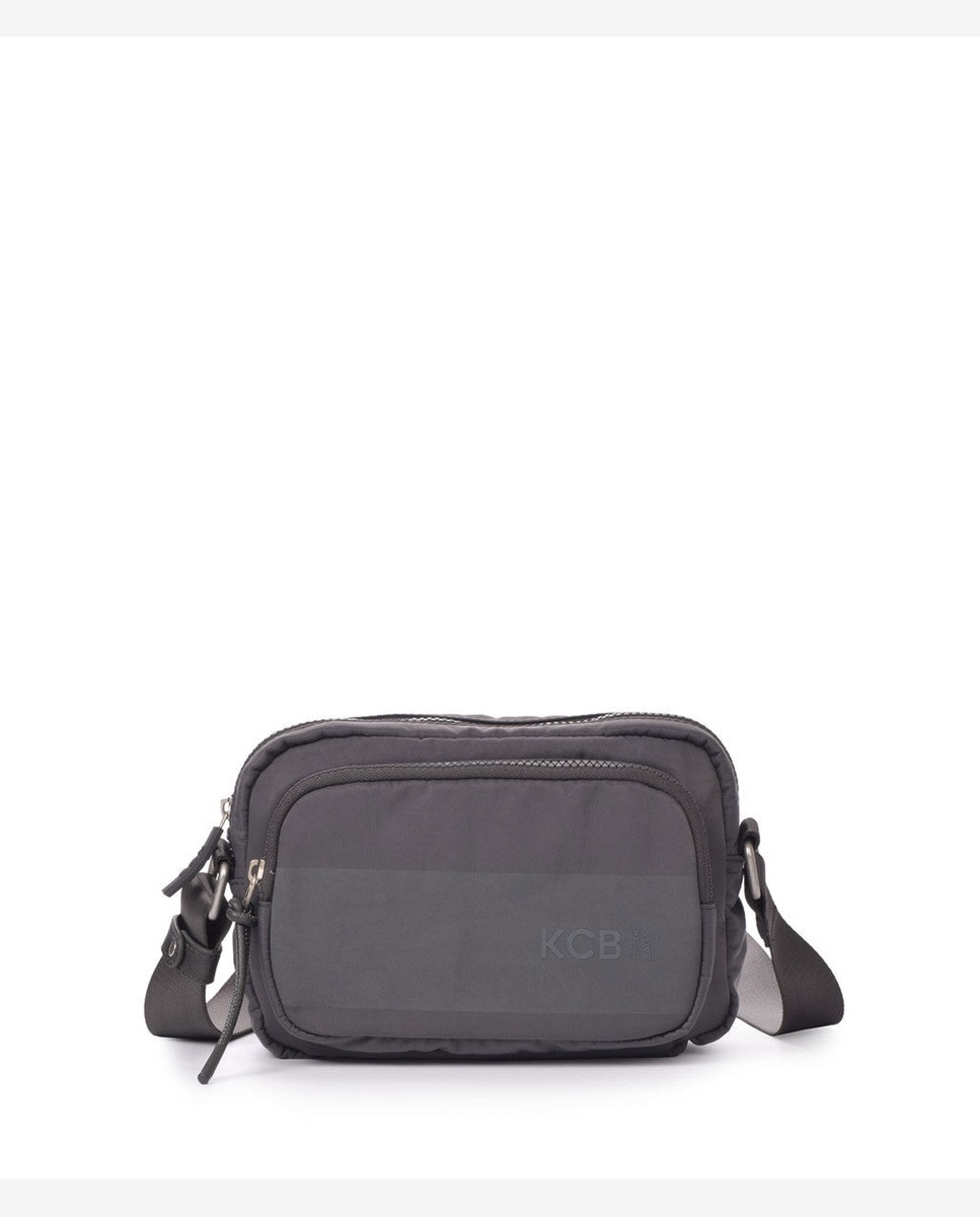 Bandolera wide pequeña color - Kcb - Gris Gris-1