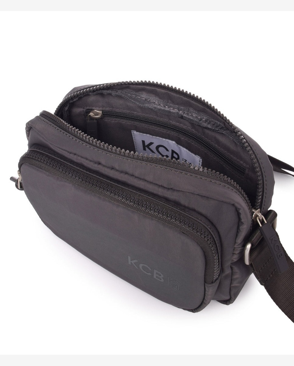 Bandolera wide pequeña color - Kcb - Gris Gris-4