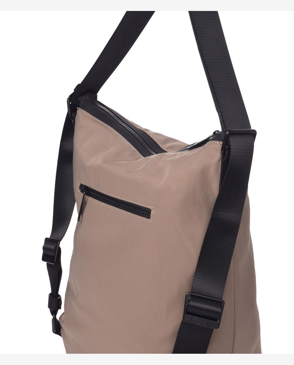 Bolso de hombro maze mochila color taupe - Kcb - Marrón claro Marrón claro-2