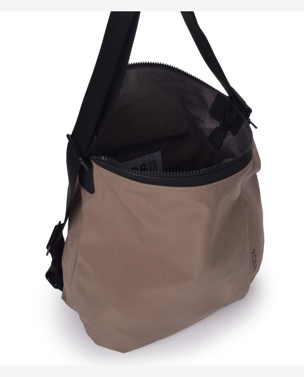Bolso de hombro maze mochila color taupe - Kcb - Marrón claro Marrón claro-4