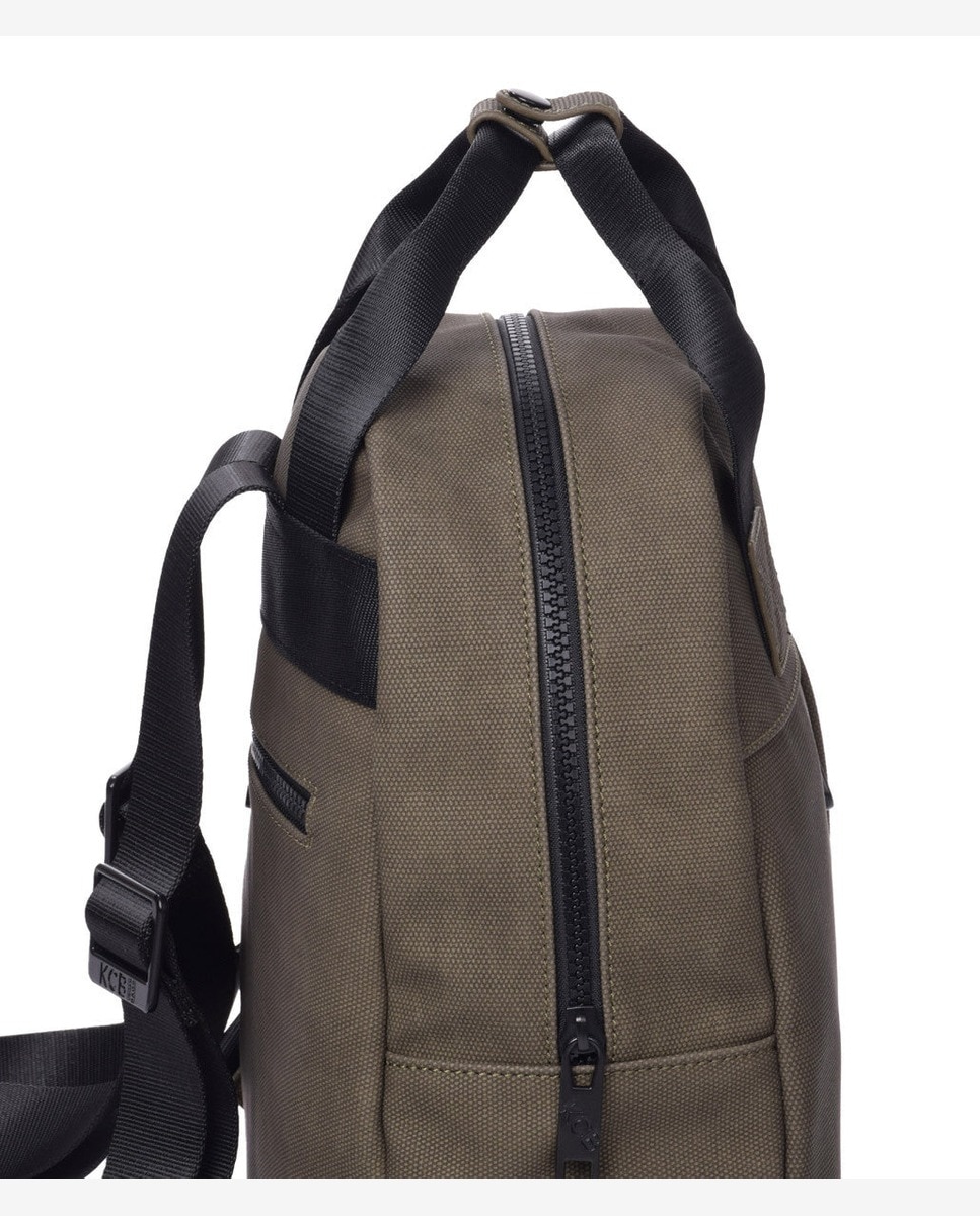 Mochila vertical pequeña color khaki - Kcb - Kaki Kaki-3