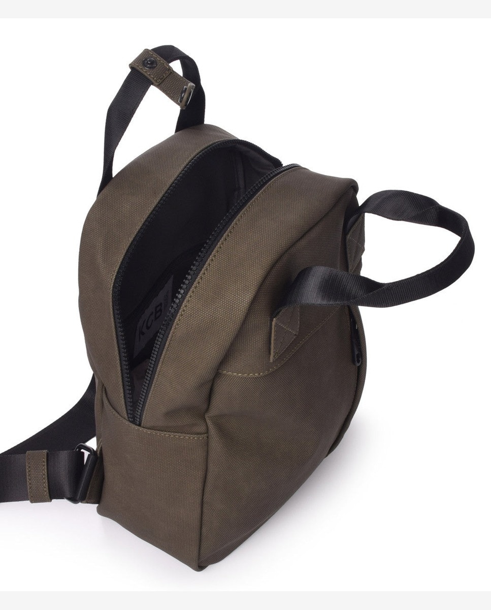 Mochila vertical pequeña color khaki - Kcb - Kaki Kaki-4