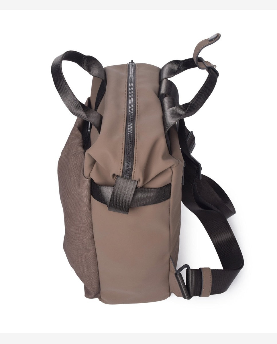 Mochila match pequeña color taupe - Kcb - Marrón claro Marrón claro-2