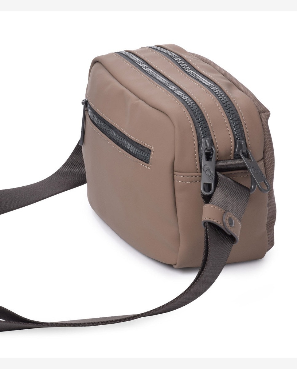 Bandolera match pequeña color taupe - Kcb - Marrón claro Marrón claro-6