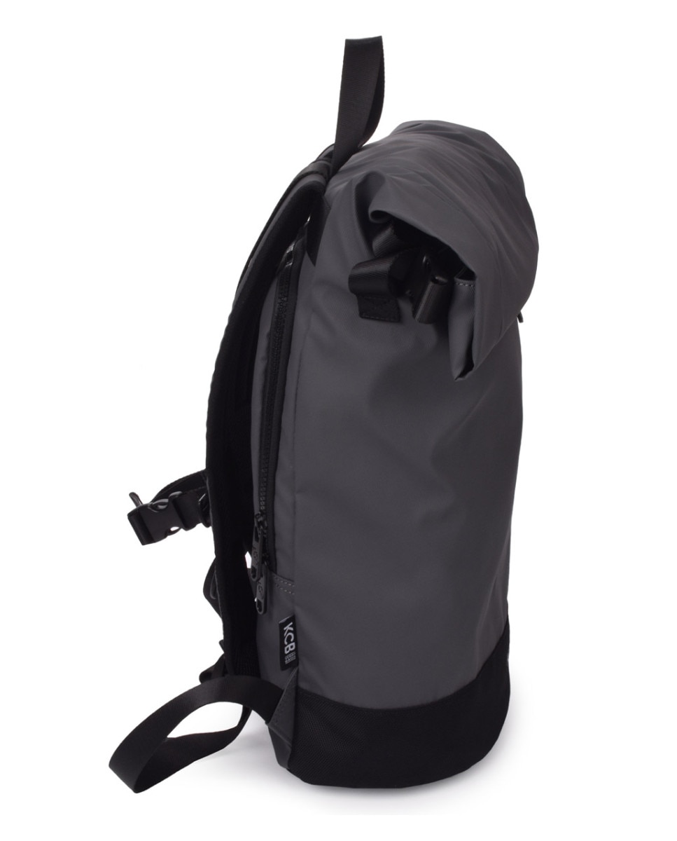 Mochila antirrobo grande de hombre Net con cremallera - Kcb - Gris oscuro Gris oscuro-2