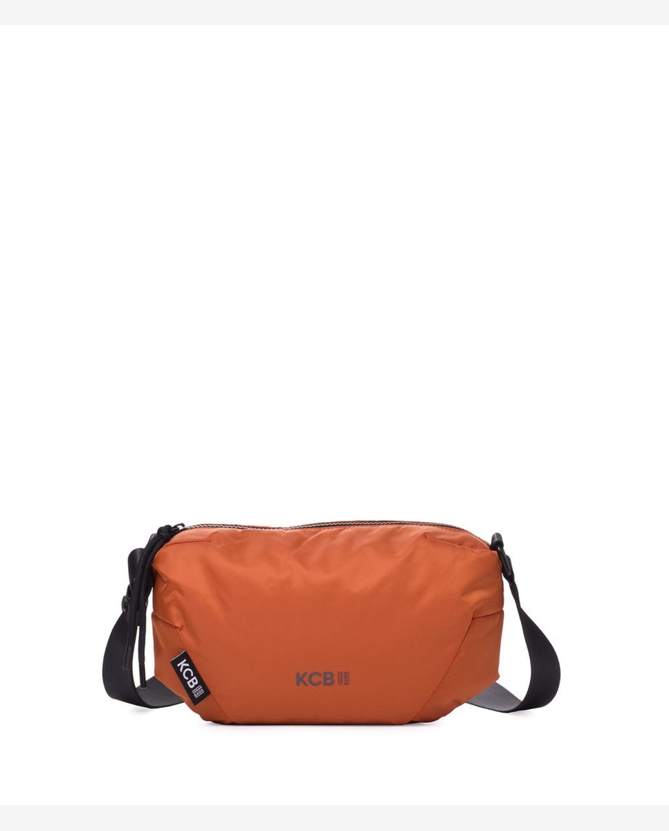 Bandolera puffy pequeña color caldera - Kcb - Naranja Naranja-1