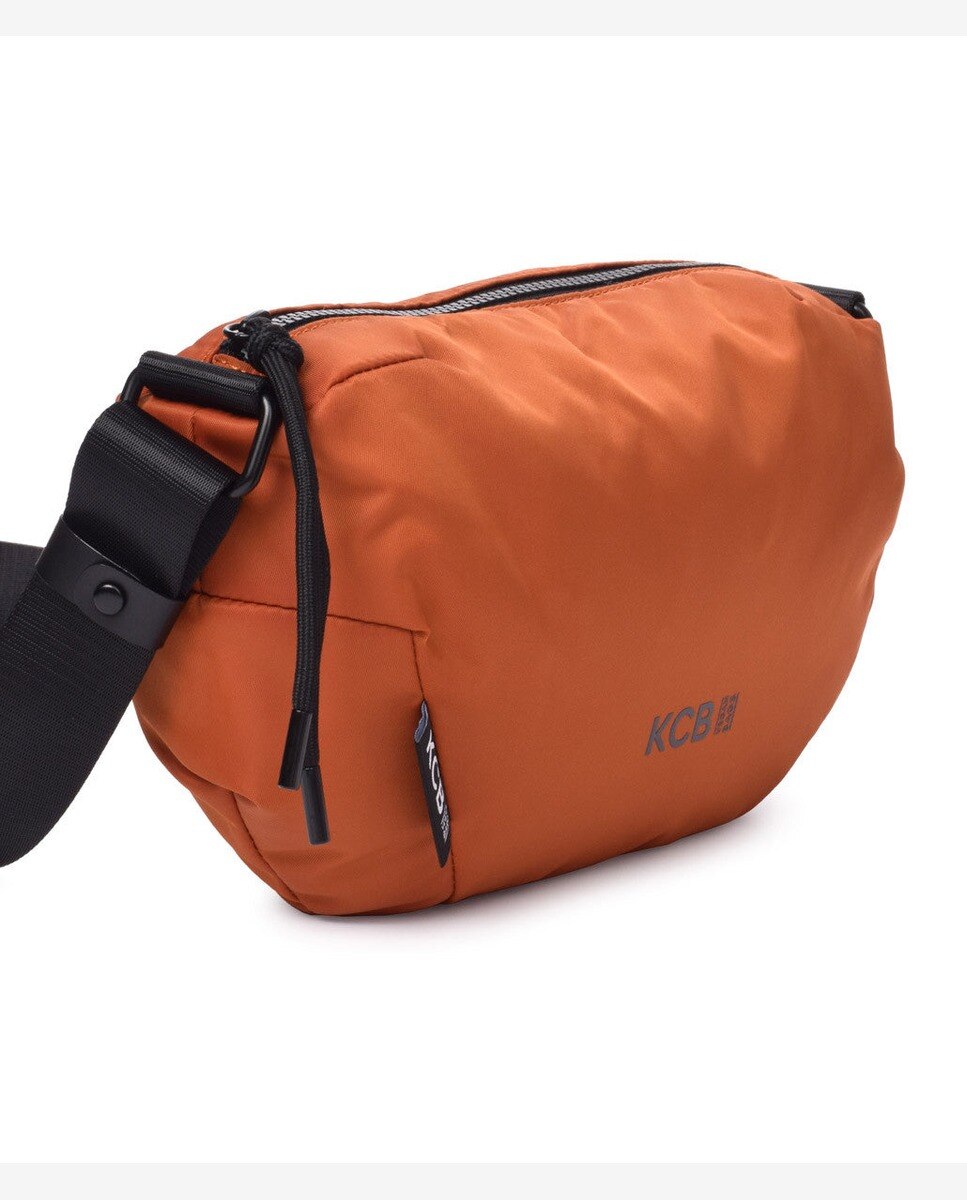 Bandolera puffy pequeña color caldera - Kcb - Naranja Naranja-3