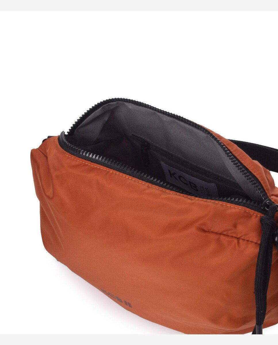 Bandolera puffy pequeña color caldera - Kcb - Naranja Naranja-4