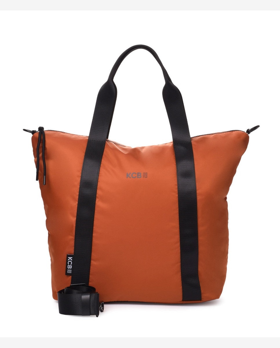 Bolso de mano puffy color caldera - Kcb - Naranja Naranja-1