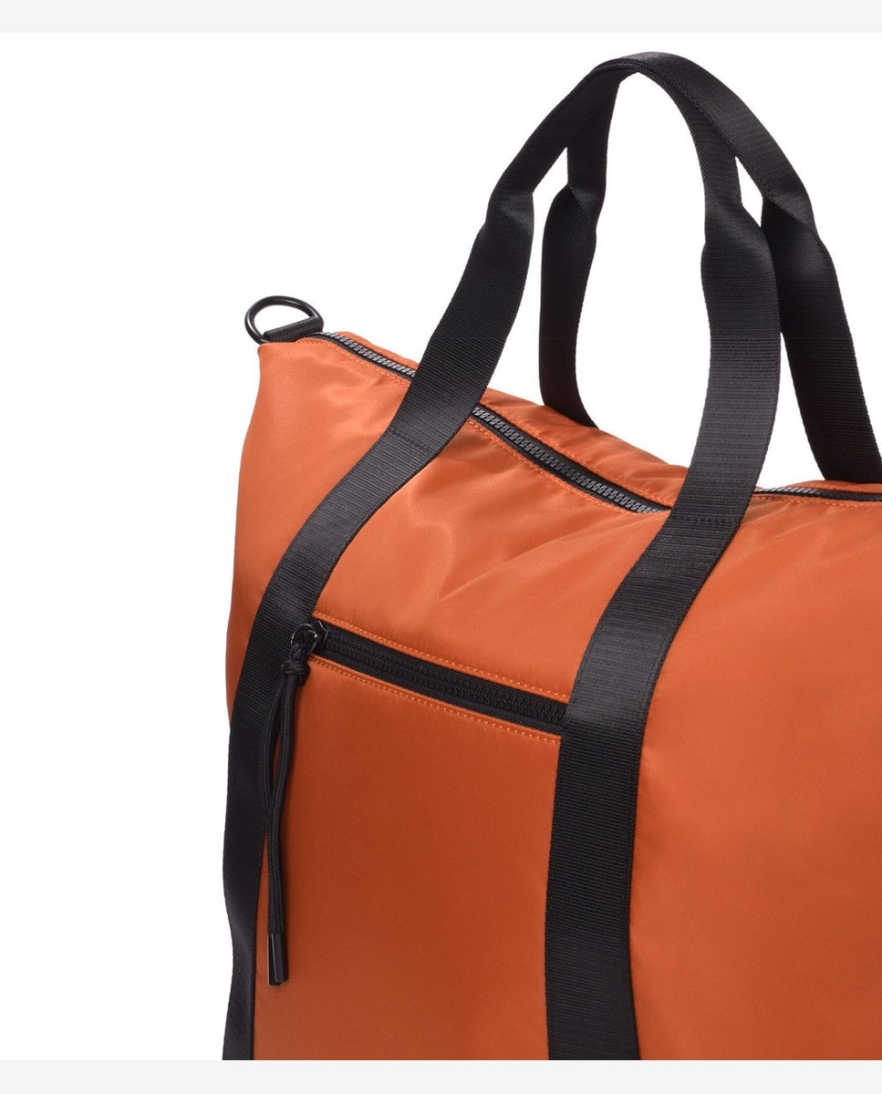 Bolso de mano puffy color caldera - Kcb - Naranja Naranja-2