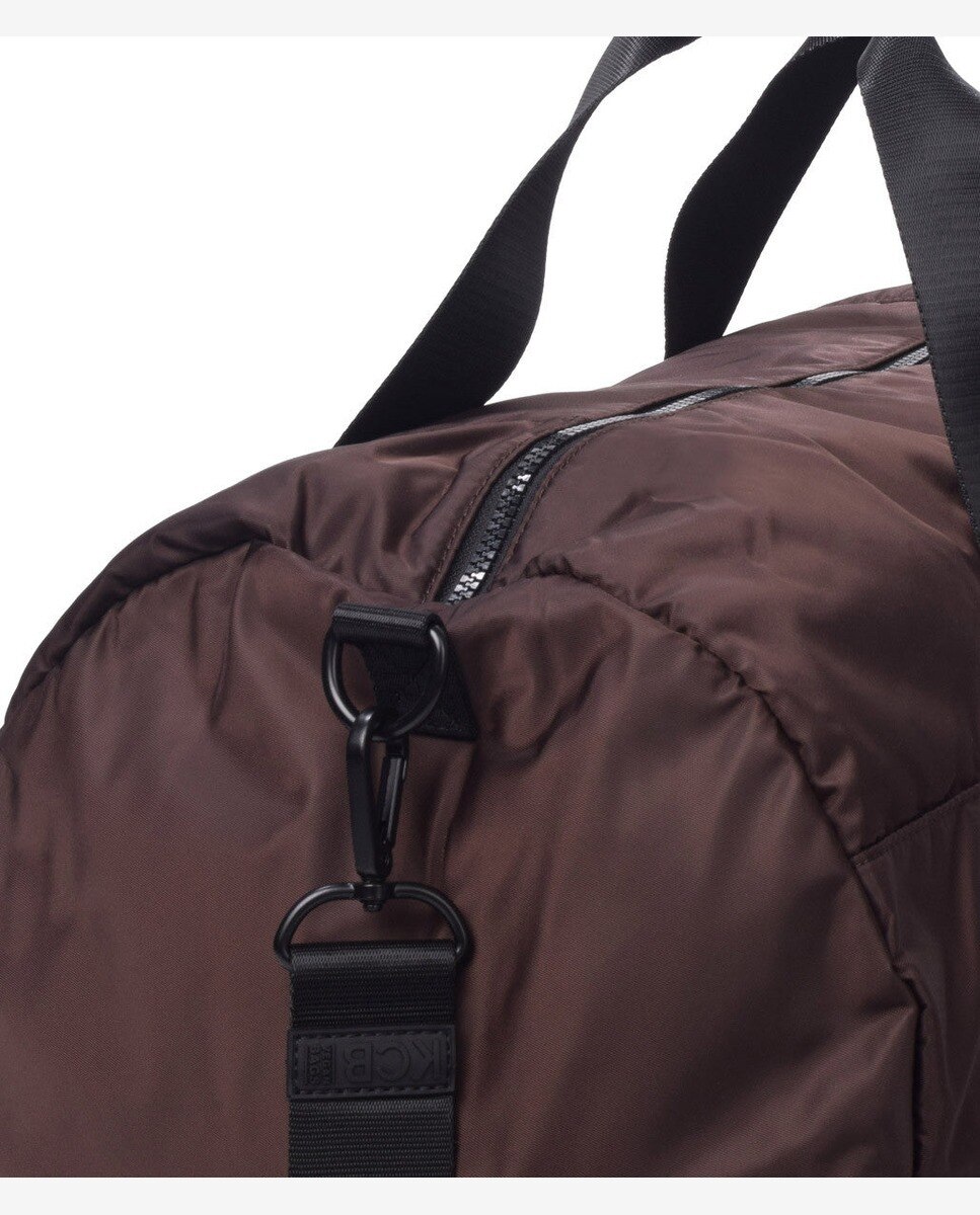 Bandolera puffy grande gym color marrón - Kcb - Marrón oscuro Marrón oscuro-3