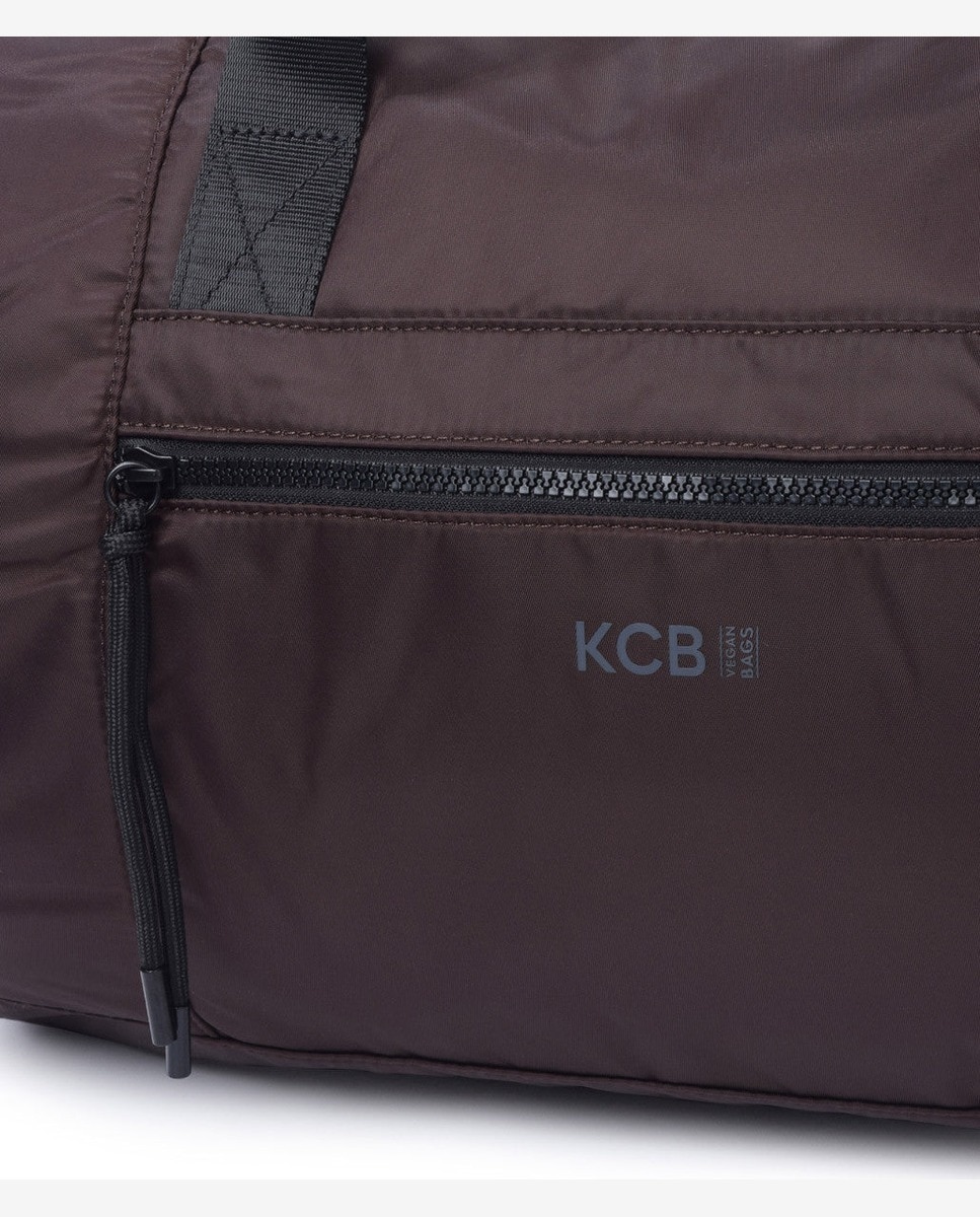 Bandolera puffy grande gym color marrón - Kcb - Marrón oscuro Marrón oscuro-2