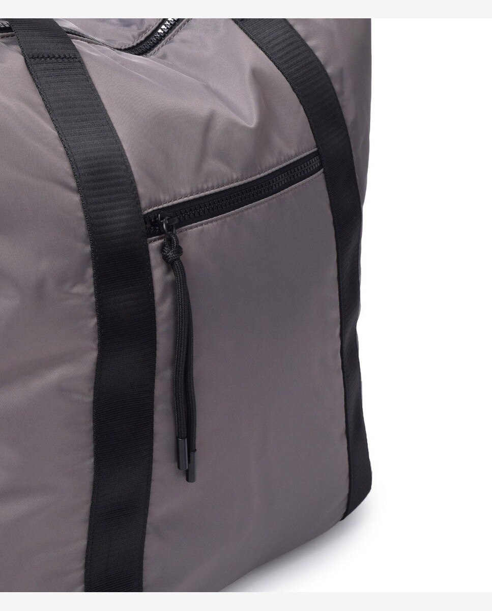 Bolso de mano puffy color - Kcb - Gris Gris-3